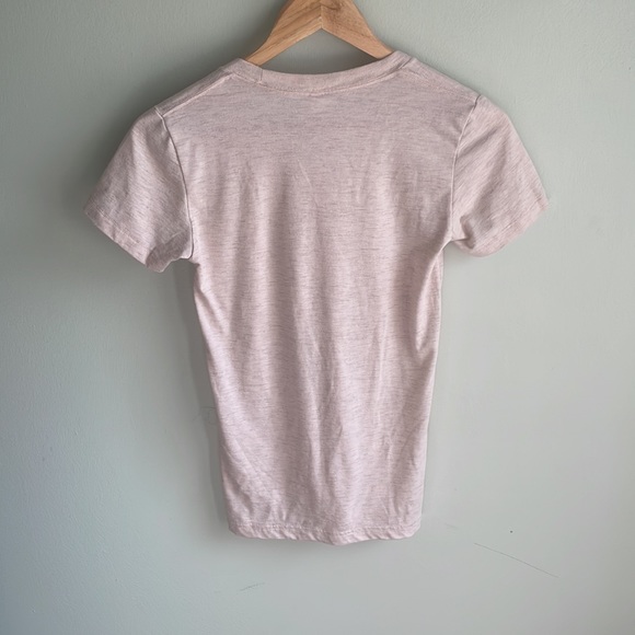 AMERICAN APPAREL || Tri-Blend Slim Fit Crewneck TriCreole Pink Size Small - Picture 12 of 13